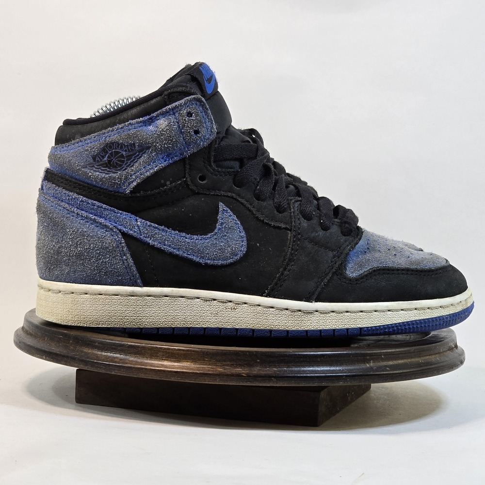 Air Jordan 1 Retro High OG Shoes Youth Size 4Y Black Royal Blue FD1437-042 Nike